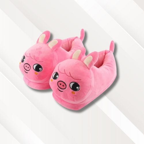 Chaussons | Cochon Rose / Taille unique