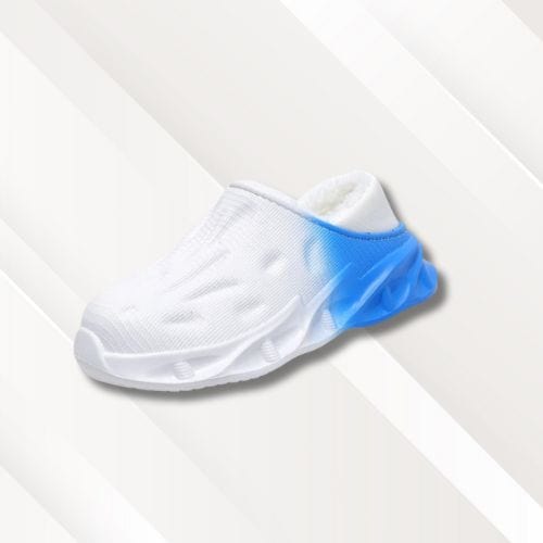 Chaussons homme | Confortables Blanc et bleu / 36-37