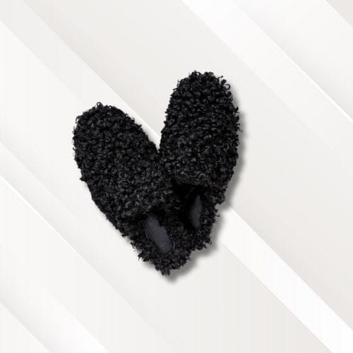 Chaussons sandales | Fourrure Noir / 35