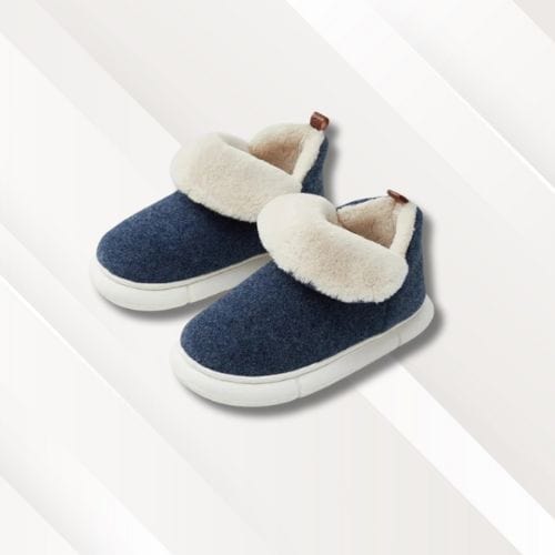 Bottes chaussons montants | Femme Bleu / 35-36