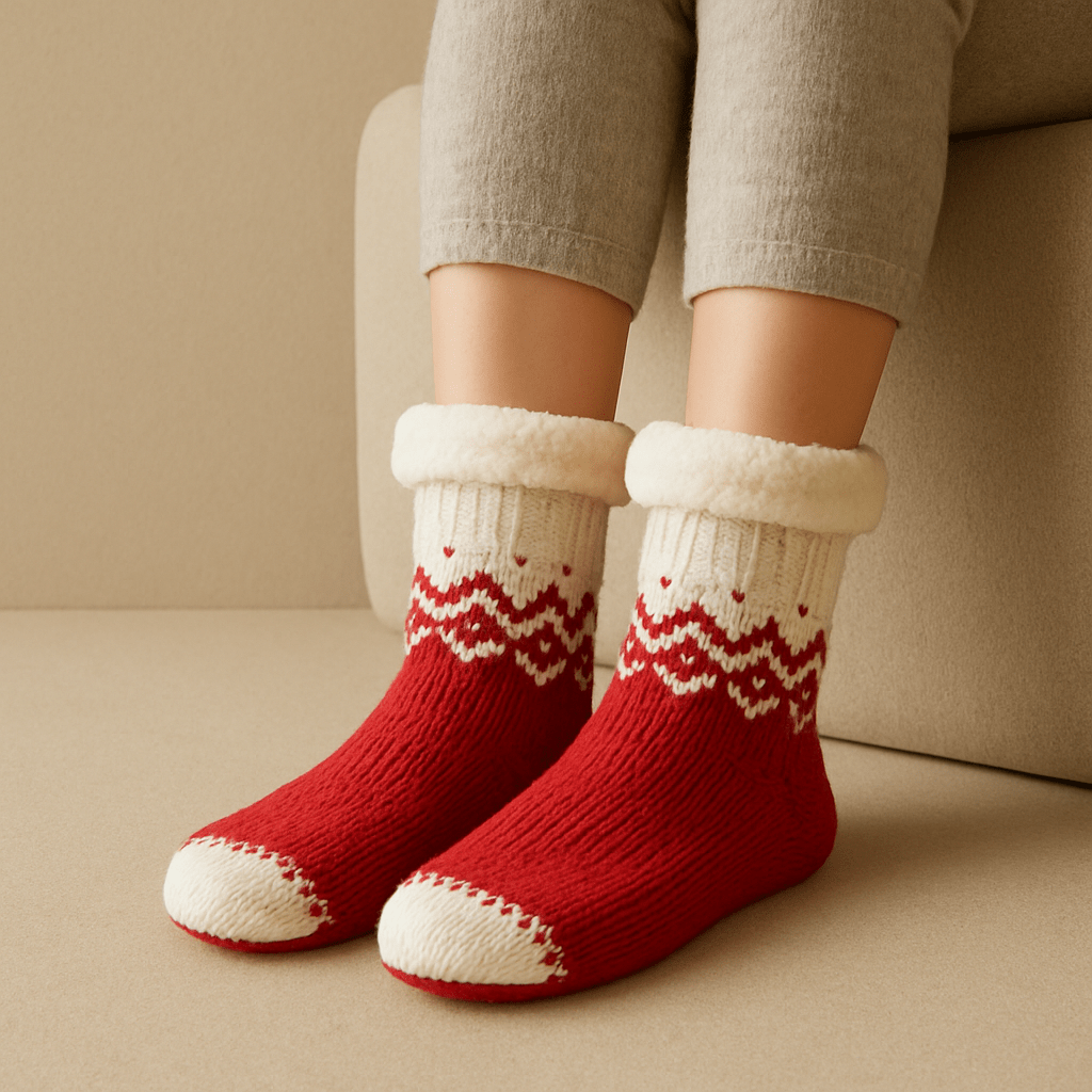 Chaussettes chaussons doux | Femme