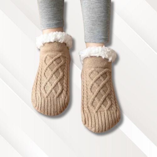 Chaussettes chaussons épaisses | Homme Beige / 35-39
