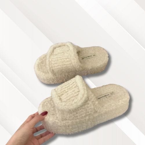 Chausson à talon femme | Hiver Blanc / 35