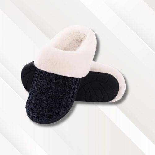 Chaussons à mémoire de forme | Femme Noir / 36-37