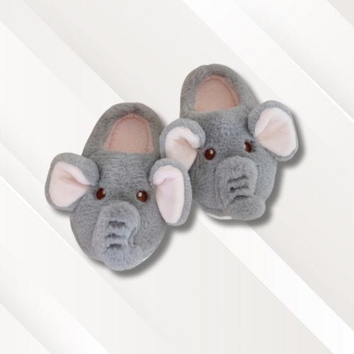 Chaussons éléphant | Adulte Éléphant gris / 36-37