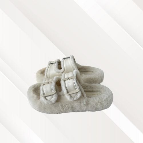 Chaussons femme chauds | Élégants Blanc / 35