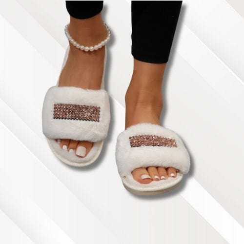 Chaussons femme | Confortables et élégants Blanc / 36-37