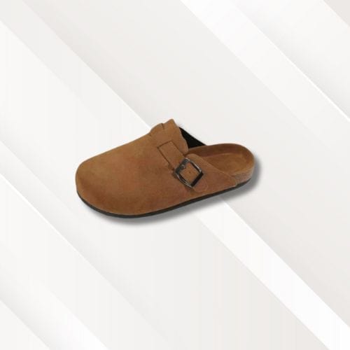 Chaussons femme | Semelle liège Brun / 35