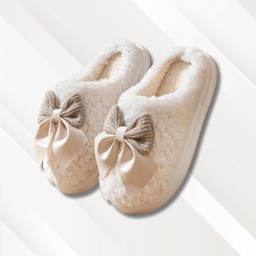 Chaussons fourrés mouton femme Blanc / 36-37