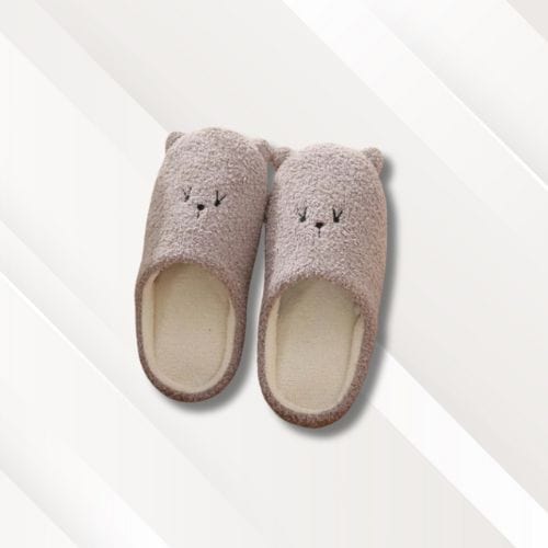 Chaussons hiver femme | Mignons Marron / 36-37
