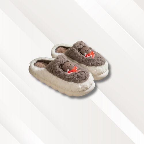 Chaussons hiver femme | Résistants Marron / 35-36