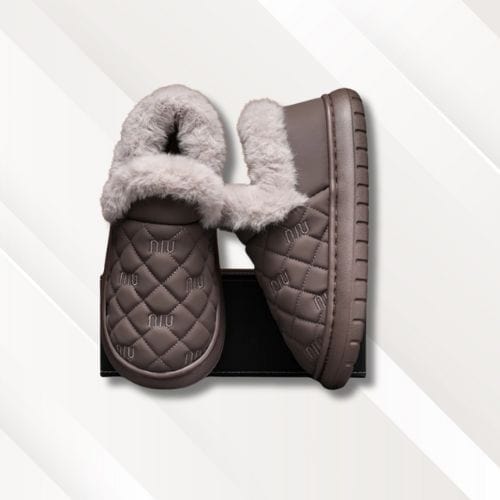 Chaussons homme | Fourrure Marron / 40