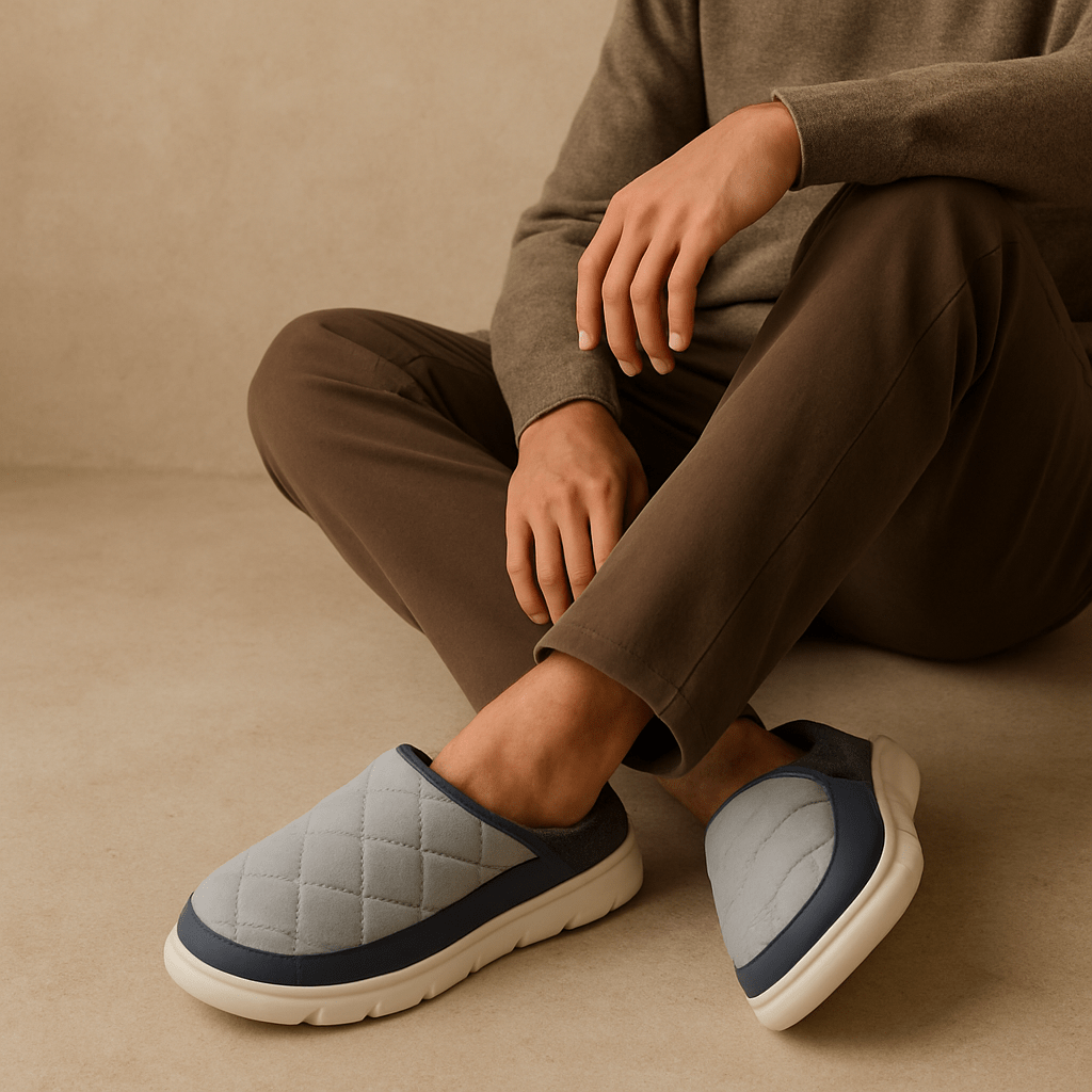 Chaussons homme semelles | Anti bruit