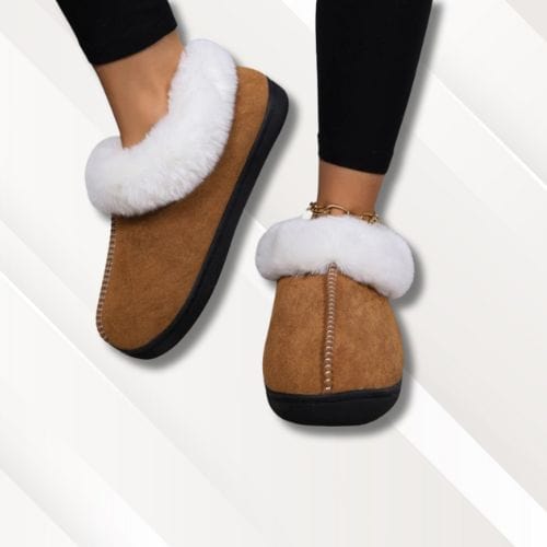 Chaussons montants fourrés femme | Mules