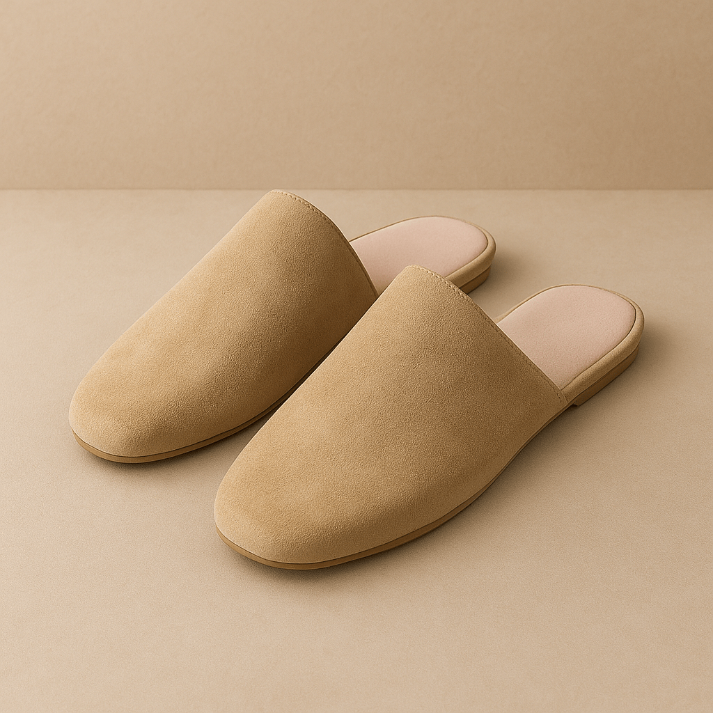 Chaussons mules femme | Mouton Marron / 33-34