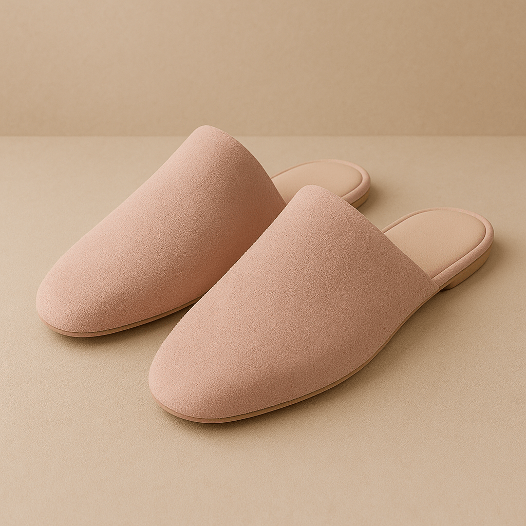 Chaussons mules femme | Mouton Rose / 33-34