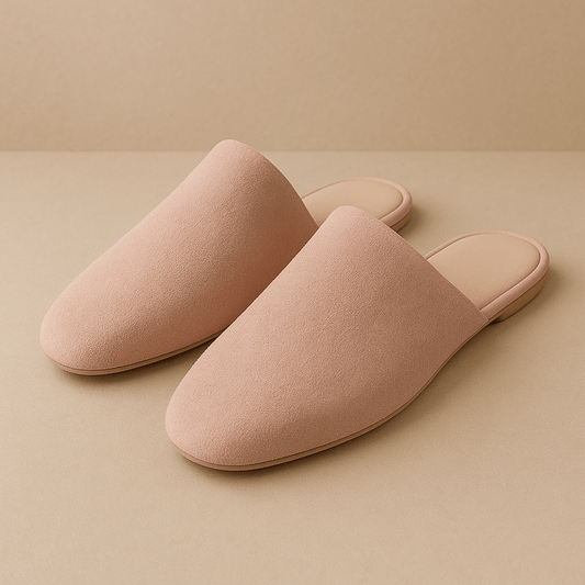 Chaussons mules femme | Mouton Rose / 33-34