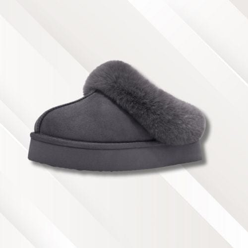 Chaussons mules femme | Semelle Gris / 36