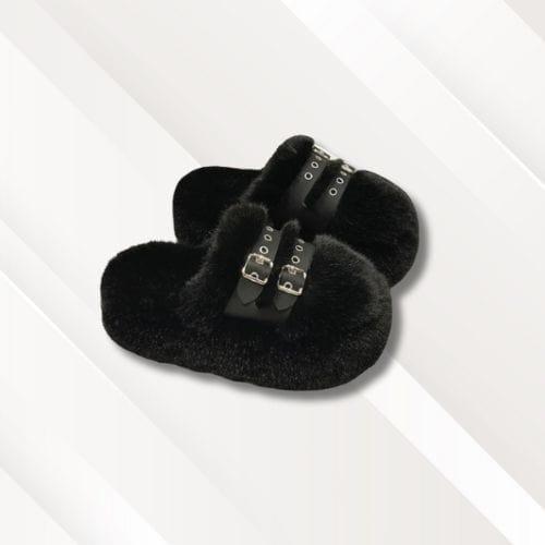 Chaussons mules femme | Talon sexy Noir / 35