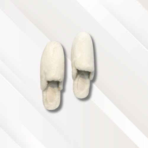Chaussons mules unis | Femme Blanc / 35