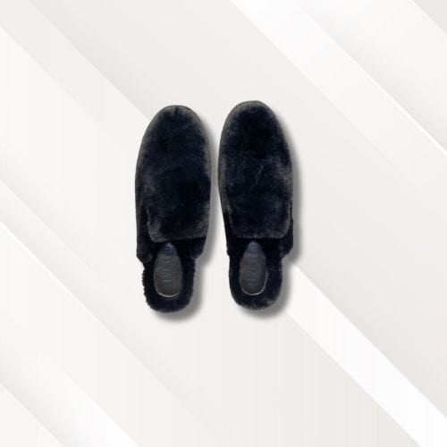 Chaussons mules unis | Femme Noir / 35