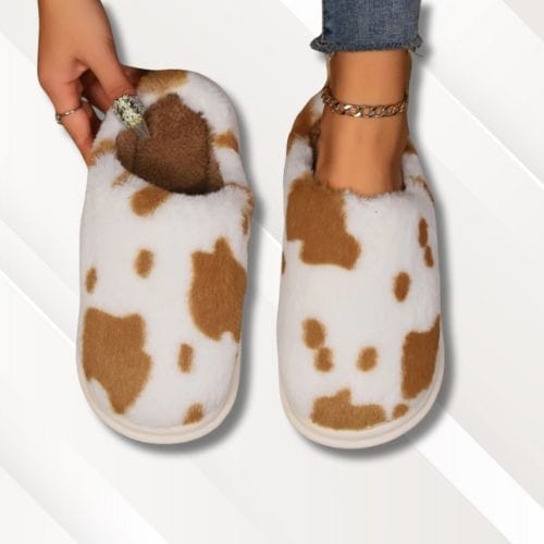 Chaussons vache | Femme Marron / 36-37