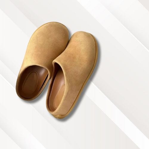 Mules chaussons femme | Cuir chic